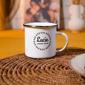 Mug émaillé personnalisé